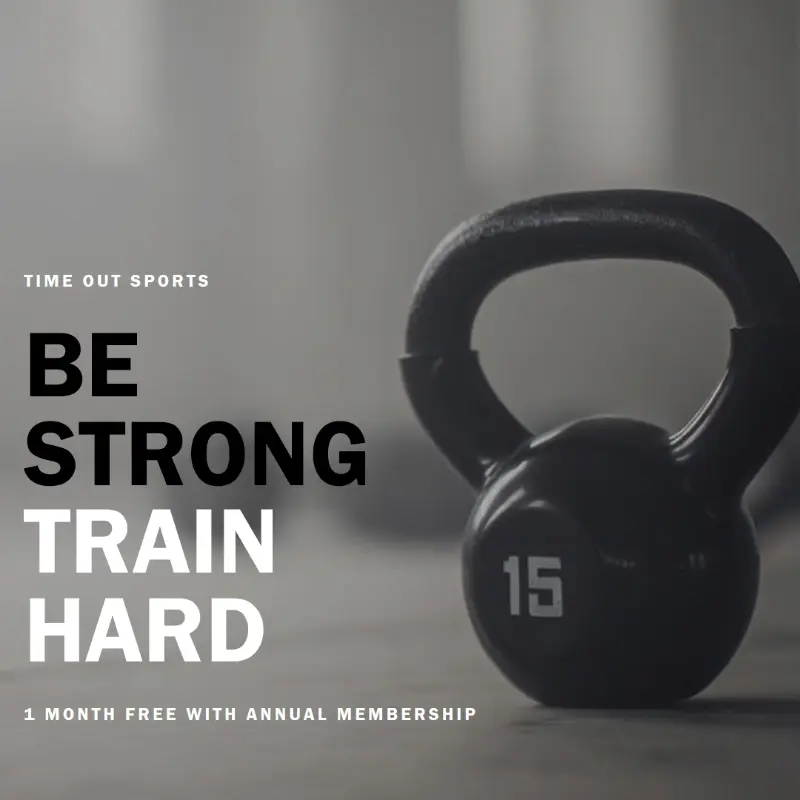 Train hard gray modern-simple