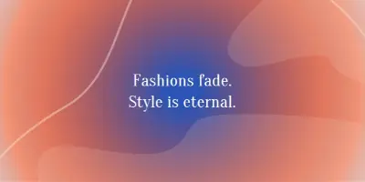 Eternal style orange whimsical-line