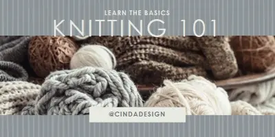 Knitty gritty gray modern-simple