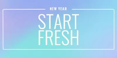 Fresh start blue modern-bold