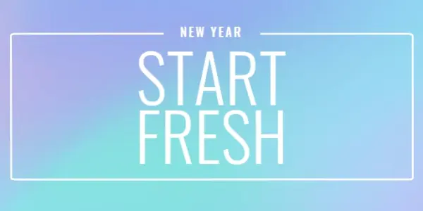 Fresh start blue modern-bold