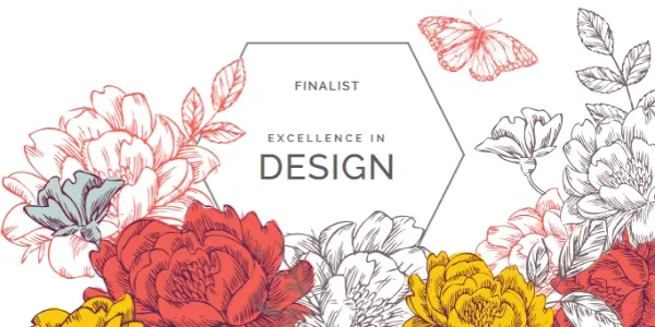 Design excellence white vintage-botanical