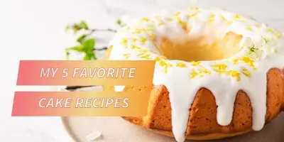 Favorite cakes yellow modern-simple