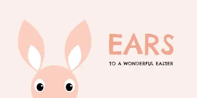 Ear-resistible Easter pink whimsical-color-block