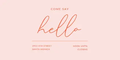 Hello neighbor pink modern-bold