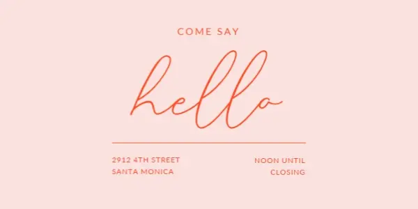 Hello neighbor pink modern-bold