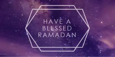 Have a blessed Ramadan purple modern-geometric-&-linear