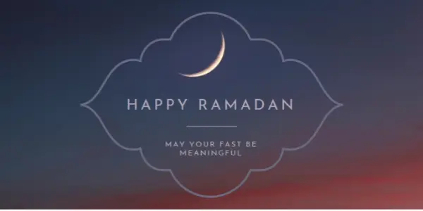 Have a happy Ramadan black modern-simple