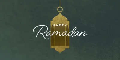 Welcome Ramadan green modern-simple