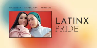 Celebrating the Latinx community red modern-bold