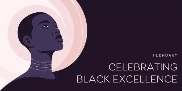 Celebrating Black excellence purple whimsical-color-block