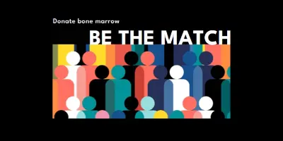 Become a bone marrow donor black modern-bold