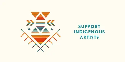 Support Indigenous artists white modern-geometric-&-linear