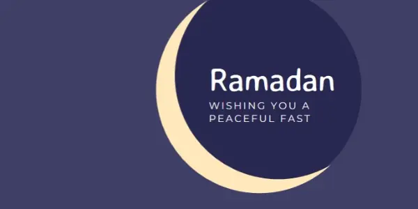 A peaceful Ramadan to you and yours purple modern-color-block