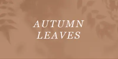 Get to the autumn of it brown modern-simple