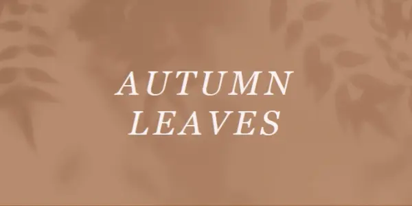 Get to the autumn of it brown modern-simple