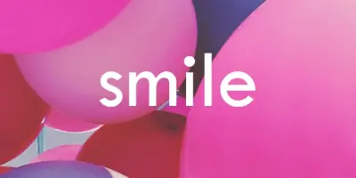 All smiles pink modern-bold
