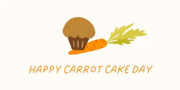 A piece of carrot cake white whimsical-color-block