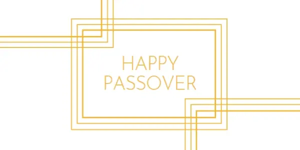 Happy Passover white modern-geometric-&-linear