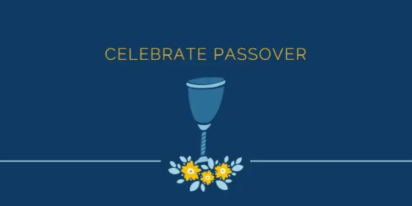 Celebrating Passover blue whimsical-color-block