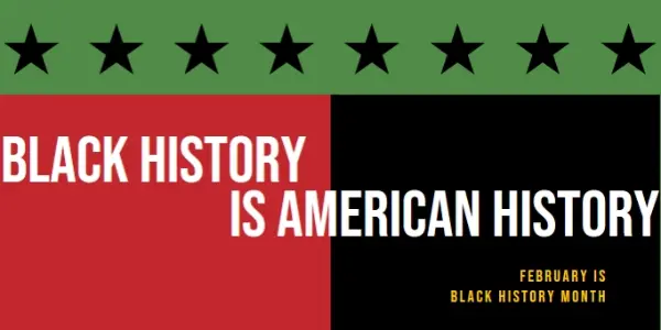 Black History Month black modern-color-block