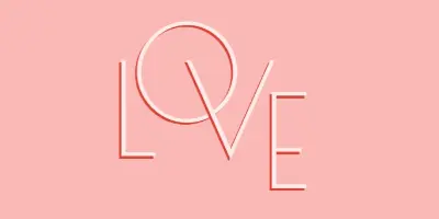 Love letters pink organic-boho