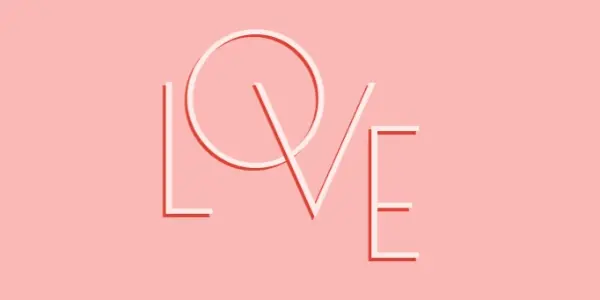 Love letters pink organic-boho