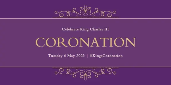 A royal announcement purple modern-simple