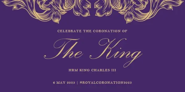 A coronation fit for a king purple modern-simple