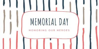 Honoring our heroes white whimsical-line