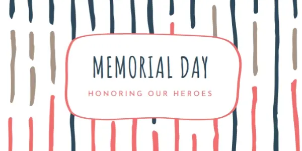 Honoring our heroes white whimsical-line