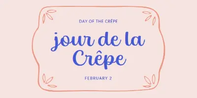 Crepes la vie pink whimsical-line