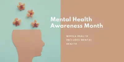 Mental Health Awareness Month brown modern-simple