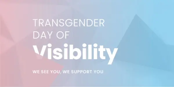 Trans Day of Visibility blue modern-geometric-&-linear