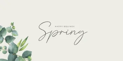 Spring awake gray organic-simple