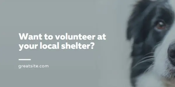Volunteer and bring cheer blue modern-simple