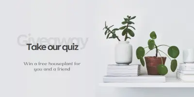 Pot quiz gray modern-simple