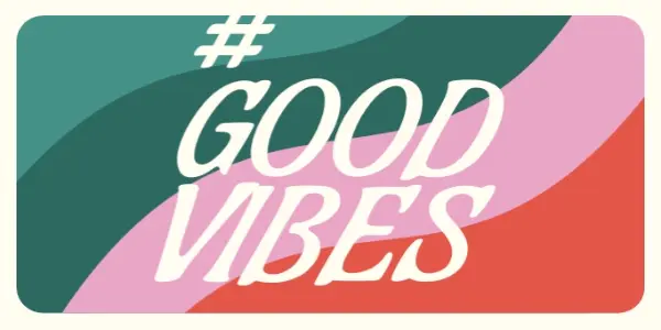 Subscribe to good vibes green vintage-retro