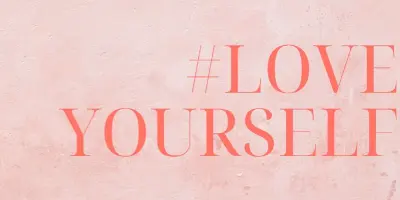 Love yourself pink modern-simple