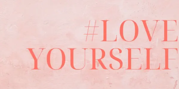 Love yourself pink modern-simple