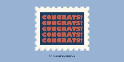 Congrats to our new citizens blue modern-simple