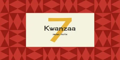 Faith for Kwanzaa red modern-geometric-&-linear