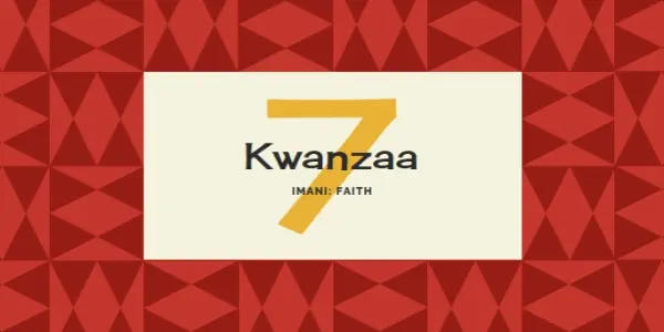 Faith for Kwanzaa red modern-geometric-&-linear