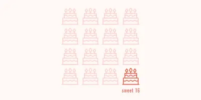 Sweet sixteen pink modern-simple