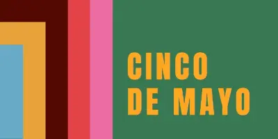 Celebrating Cinco de Mayo green modern-color-block