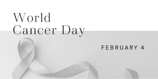 Observing World Cancer Day gray modern-simple