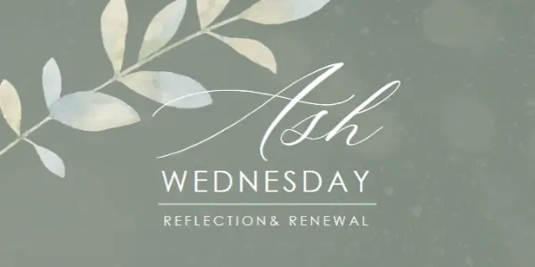 Celebrating Ash Wednesday gray modern-simple