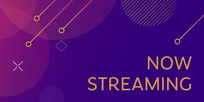 Stream team purple modern-simple