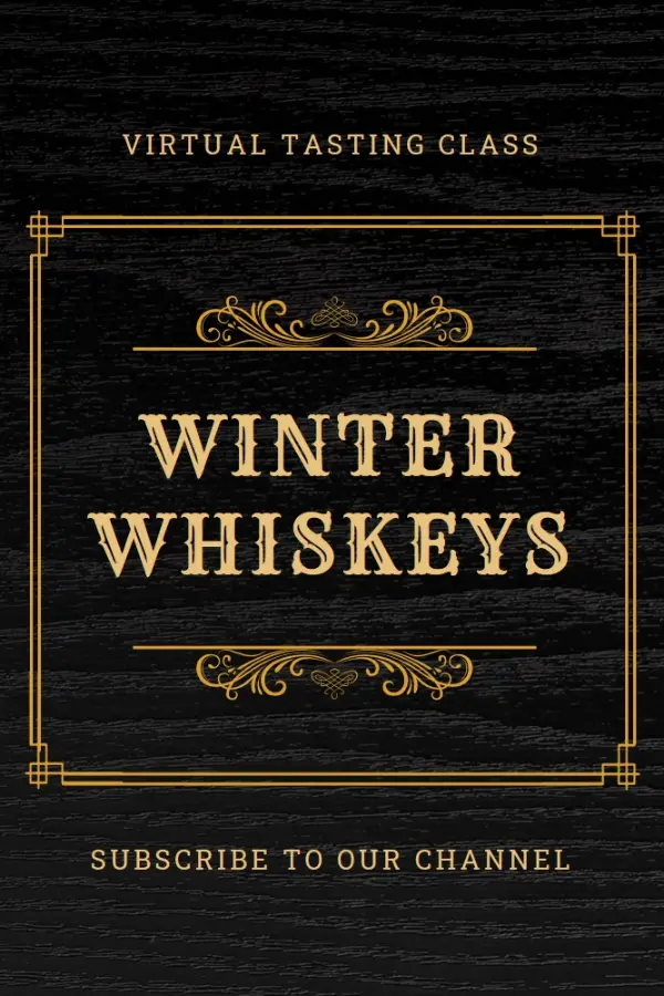 Winter whiskeys black vintage-retro