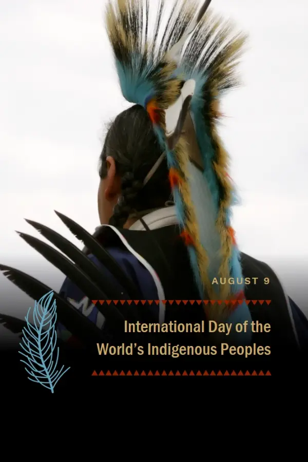 Indigenous peoples of the world white modern-simple